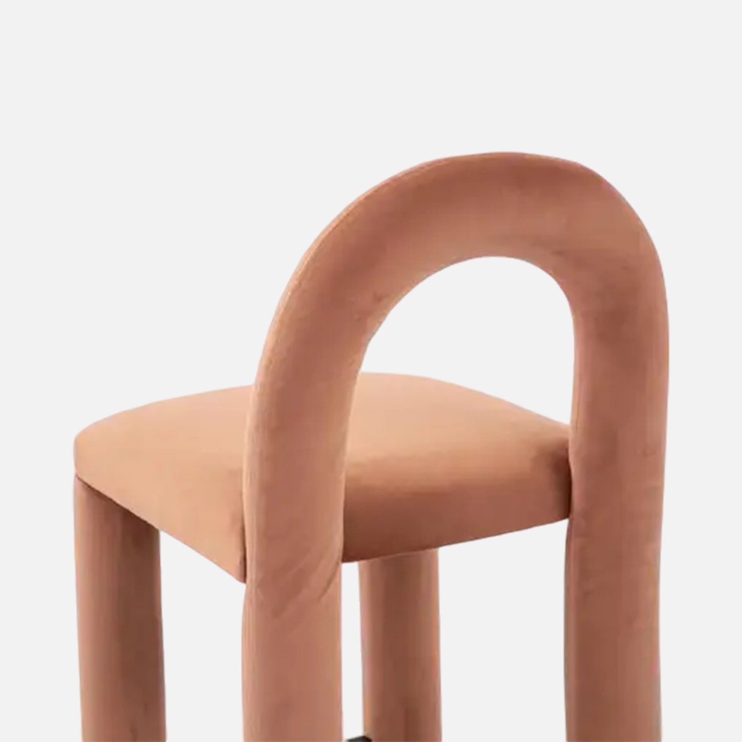 Arevex Arch Back Soft Clay Bar Velvet Stool