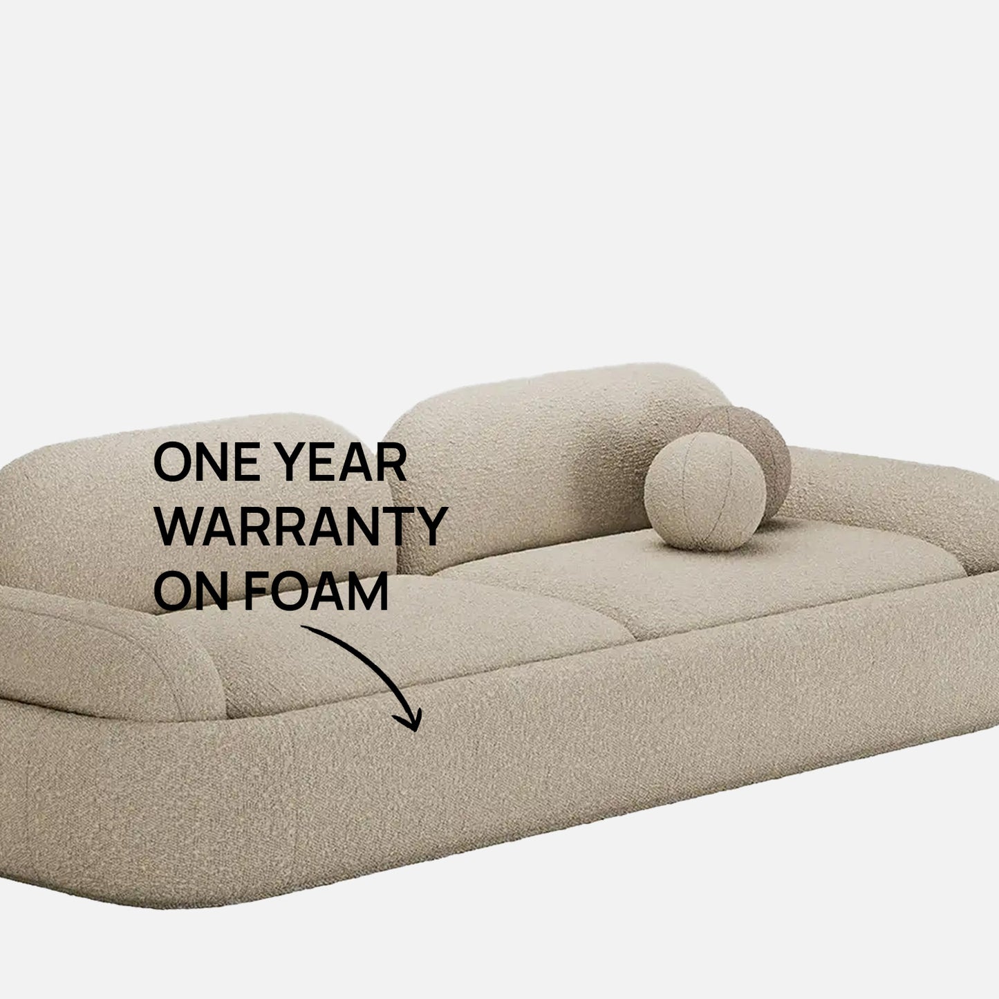 Torqen Plush Rust Red 3 - Seater Velvet Sofa