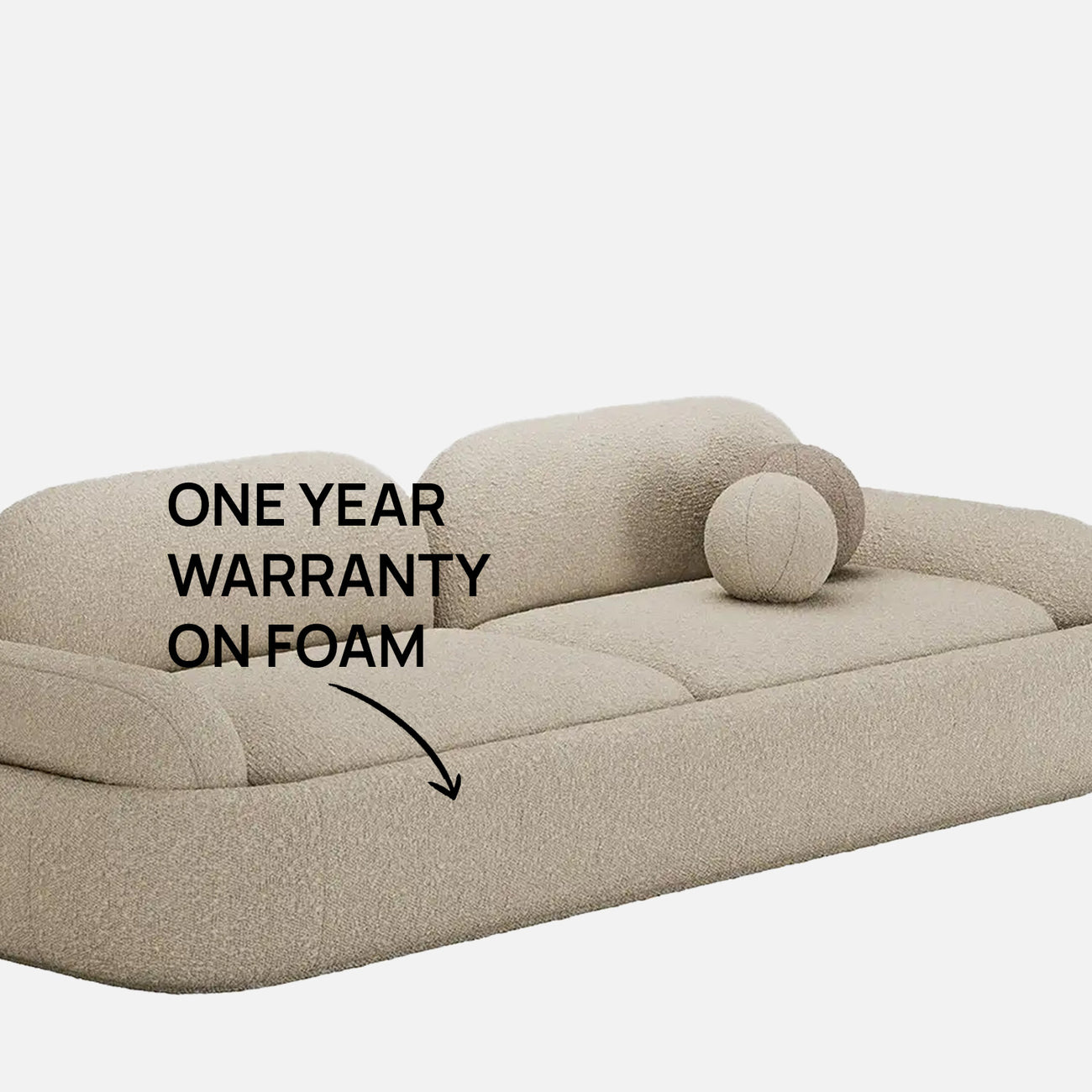 Torqen Plush Rust Red 3 - Seater Velvet Sofa