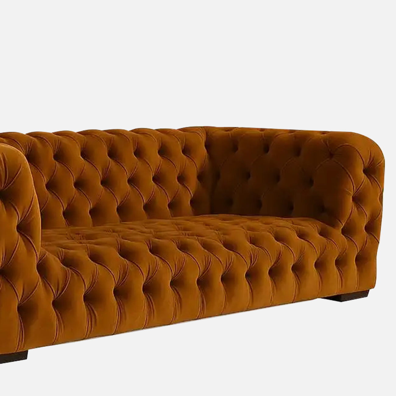 Serova Dual Tone White Brown 3 - Seater Leather Sofa