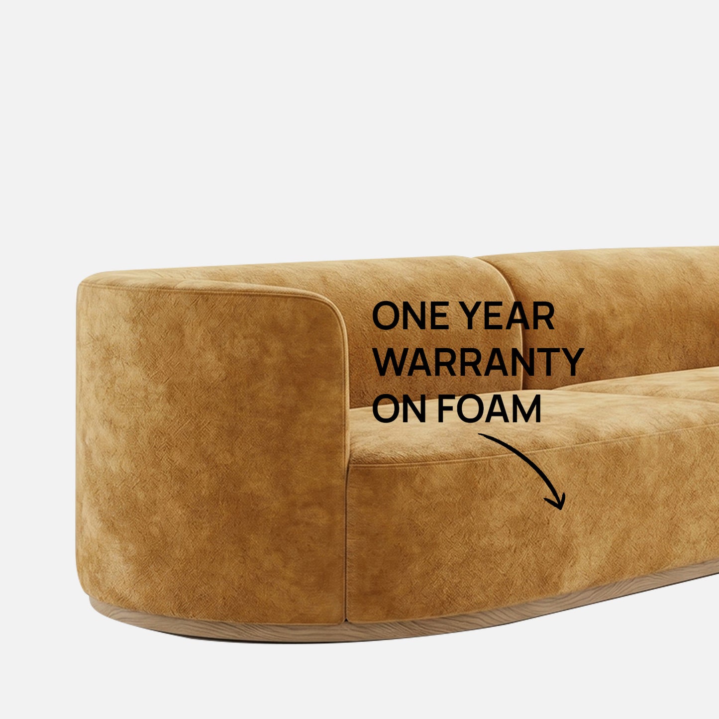 Navora Modular Navy Blue 3 - Seater Velvet Sofa