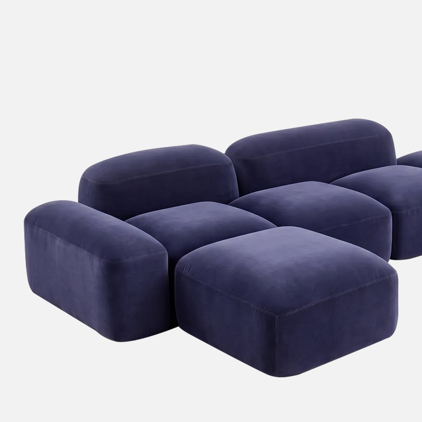 Torchester Chesterfield Bronze Brown 3 - Seater Velvet Sofa