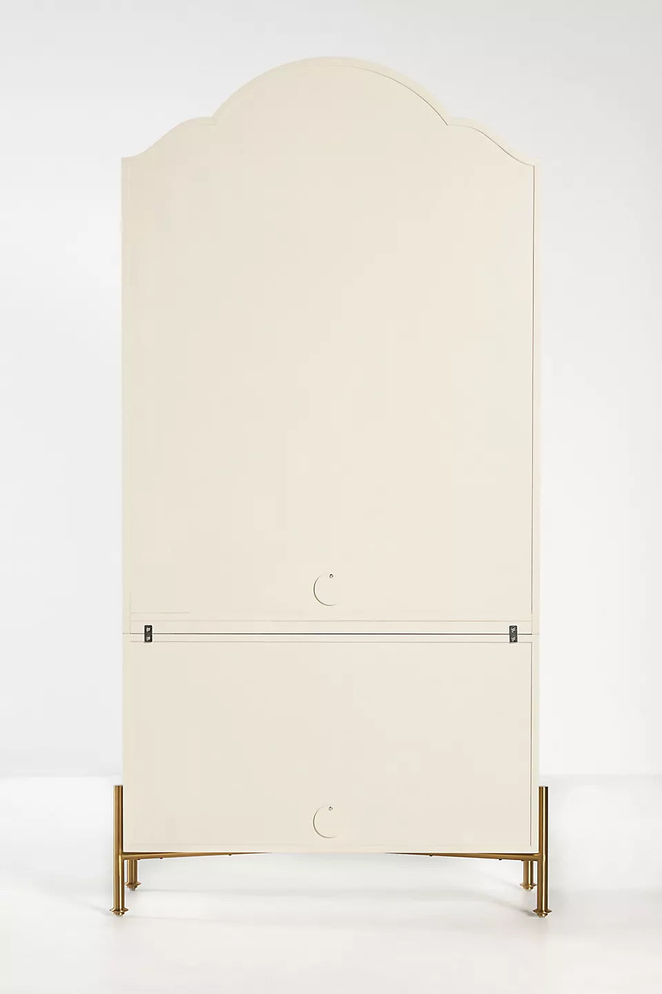 Livia Glass & Wood Storage Hutch White