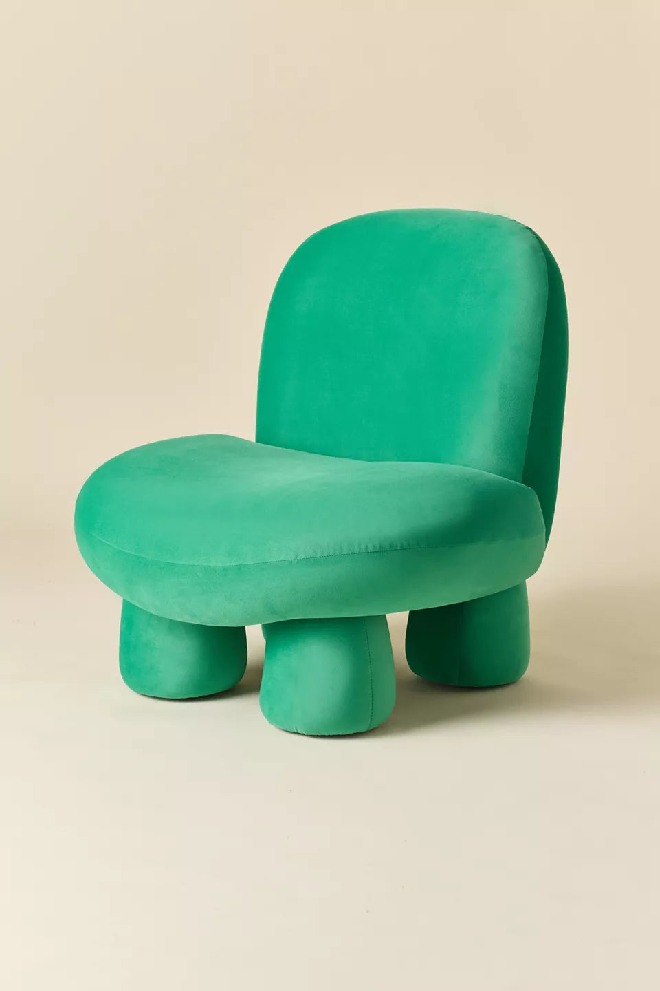 Emerald Green Mini Velvet Kids Accent Chair