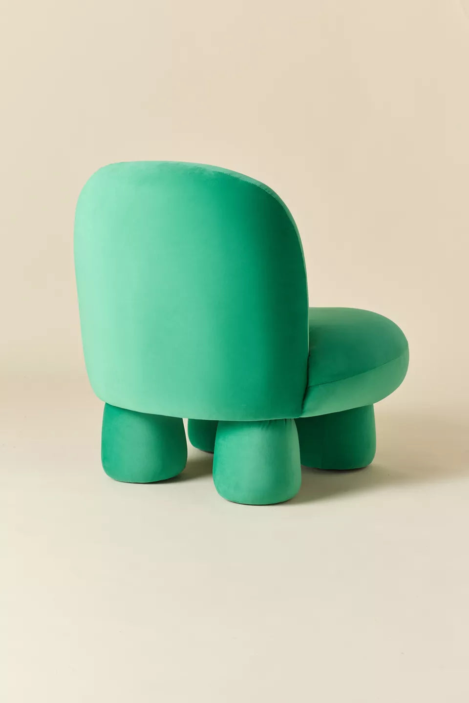 Emerald Green Mini Velvet Kids Accent Chair