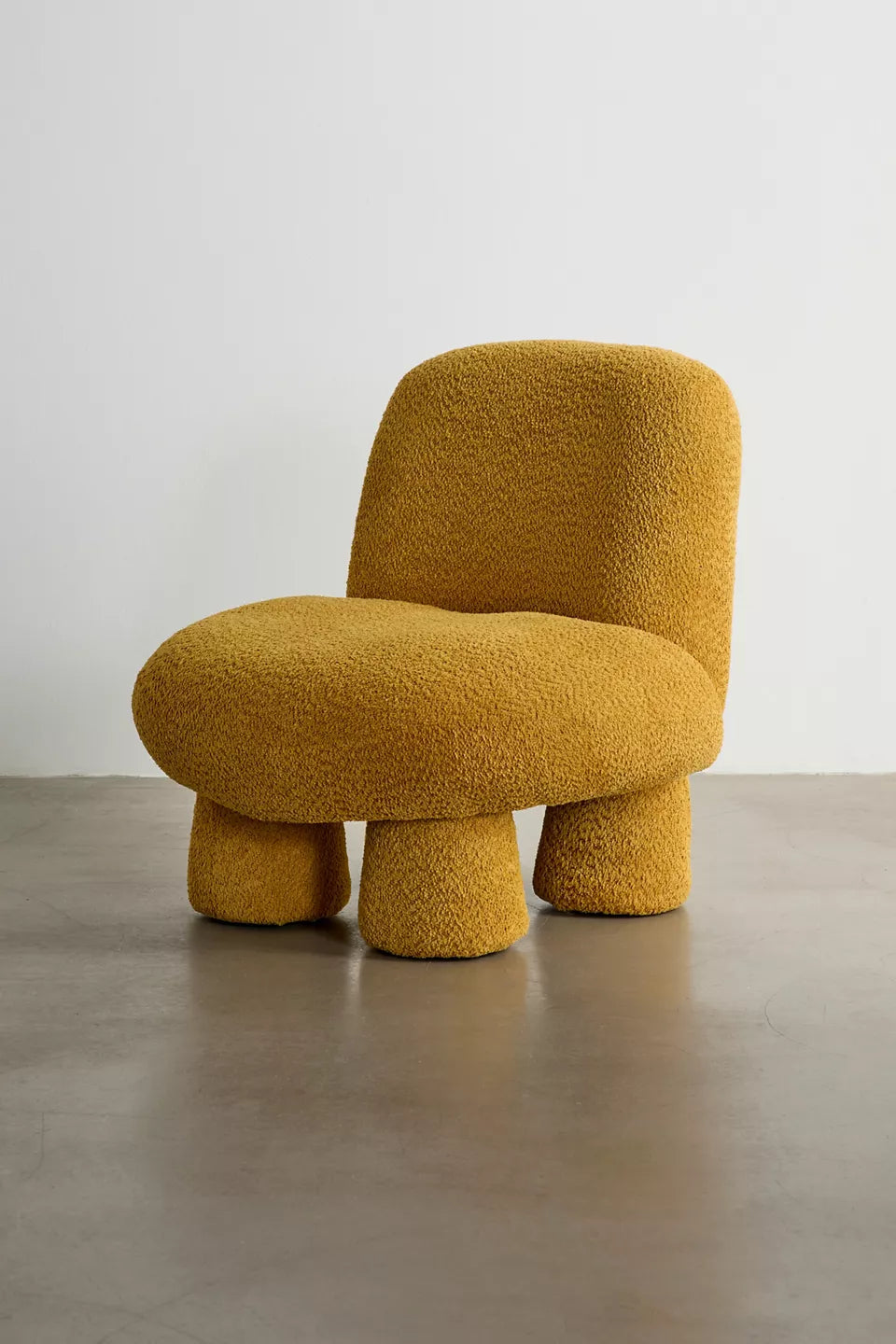 Mustard Yellow Mini Velvet Kids Accent Chair