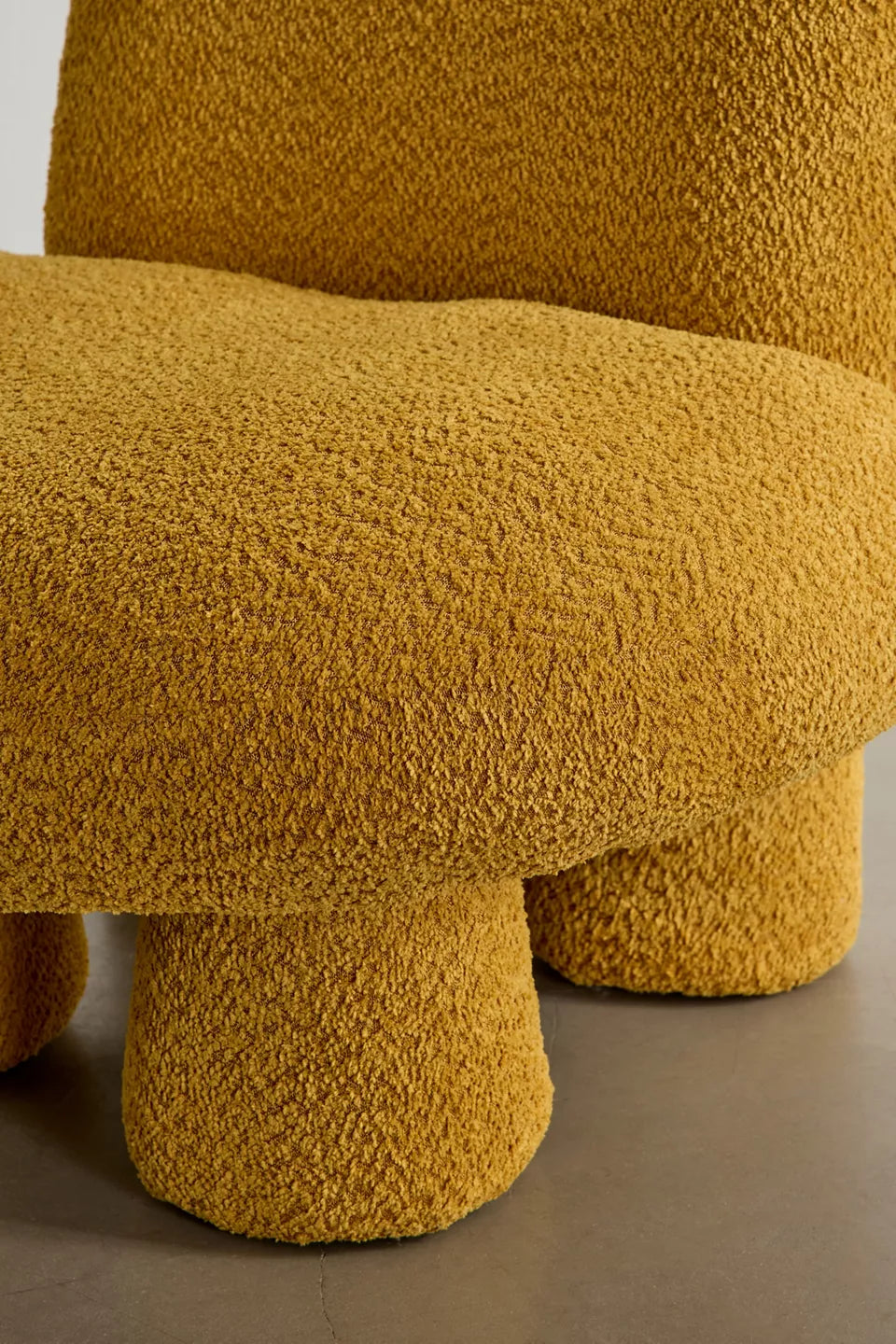 Mustard Yellow Mini Velvet Kids Accent Chair