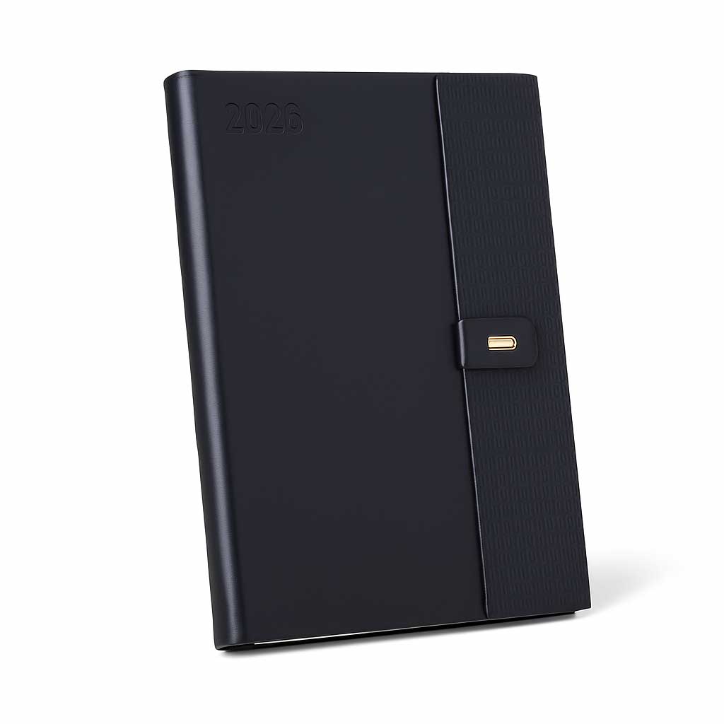 2026 A5 Executive Diary with Pen Loop and Flap Closure – Custom Branding Ready