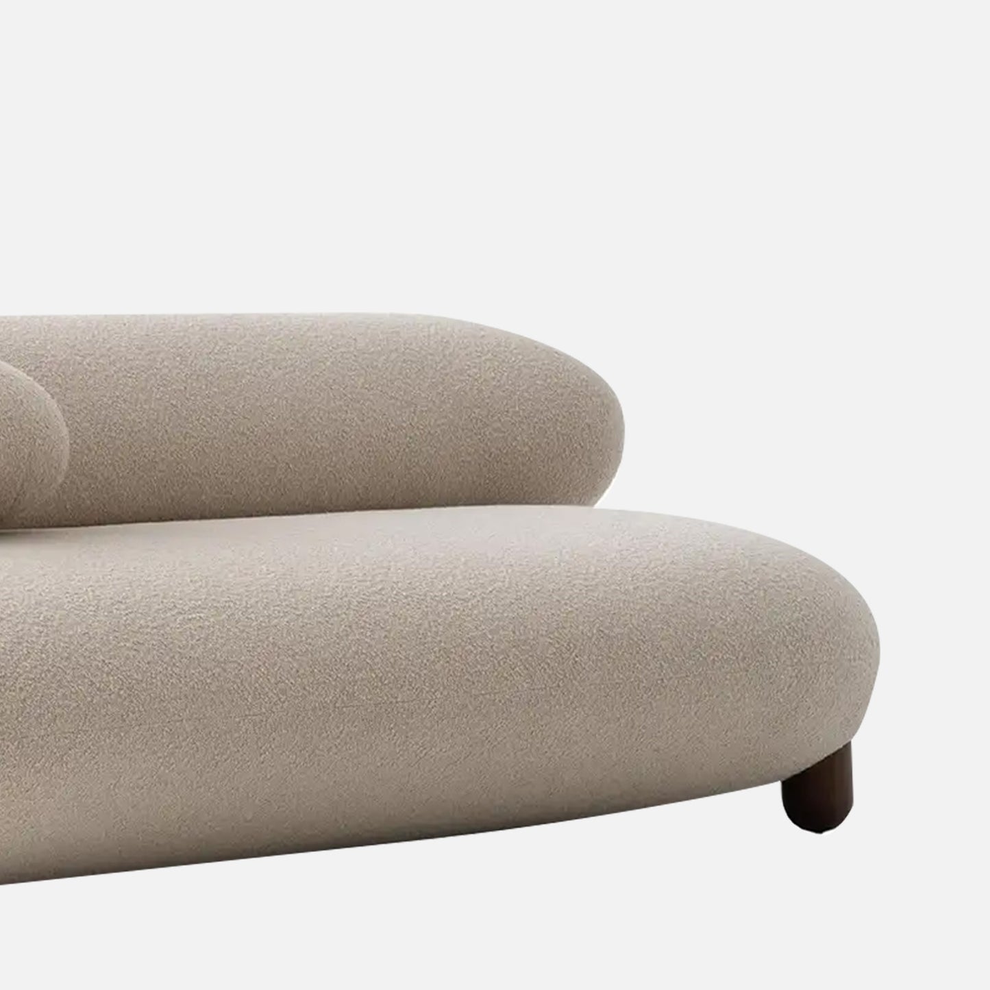 Cloura Softline Yellow 3 - Seater Boucle Sofa