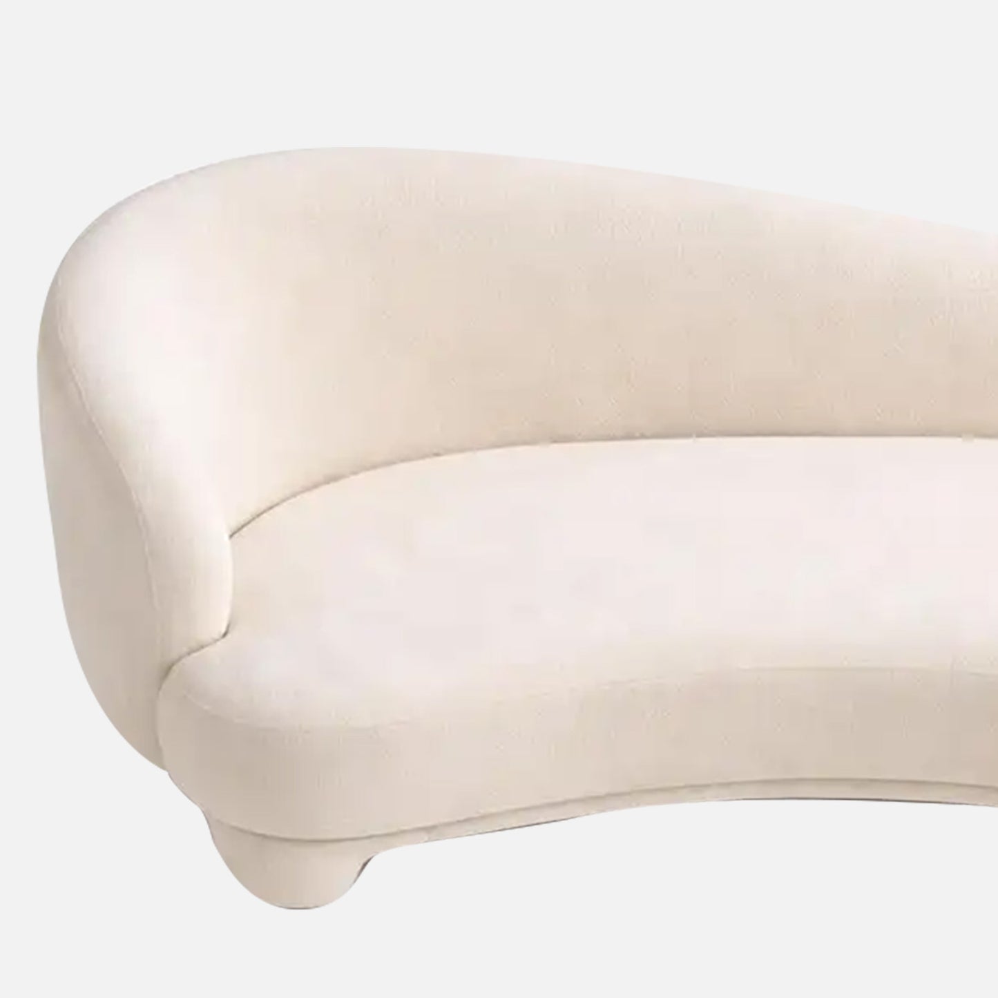 Havryn Platform Ivory 4 - Seater Boucle Sofa