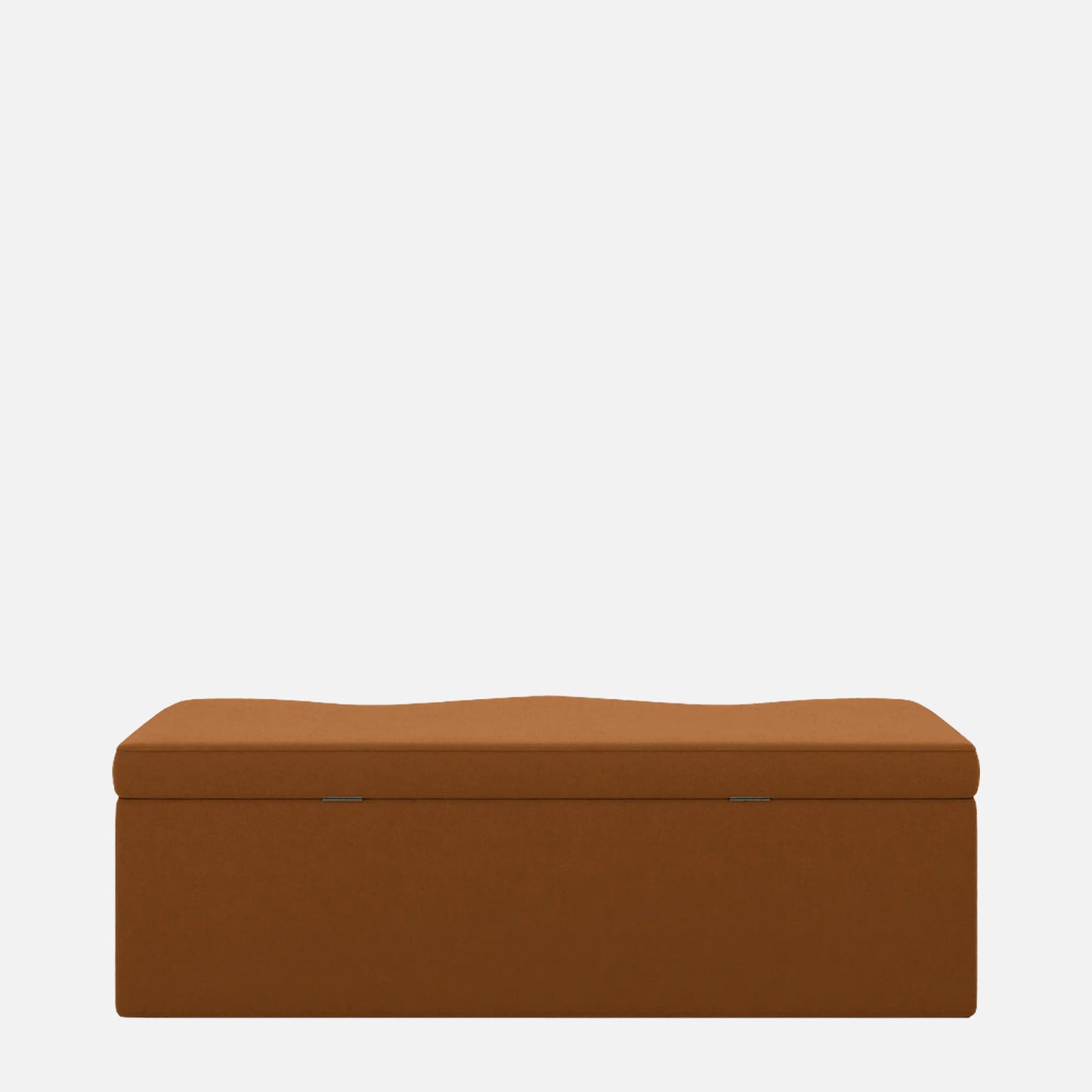 Velmora Wave Caramel Brown Boucle Storage Bench