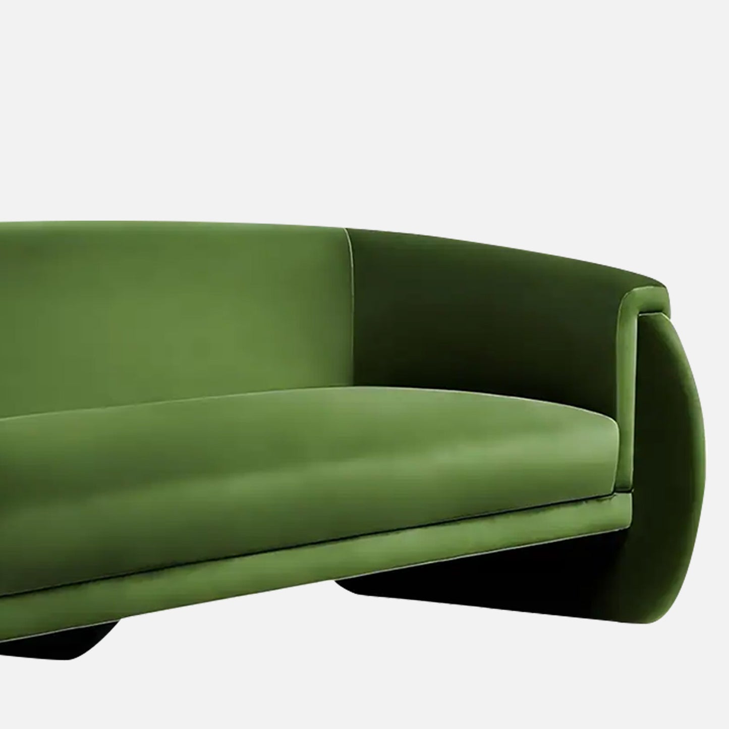 Elvix Abstract Cream 5 - Seater Boucle Sofa