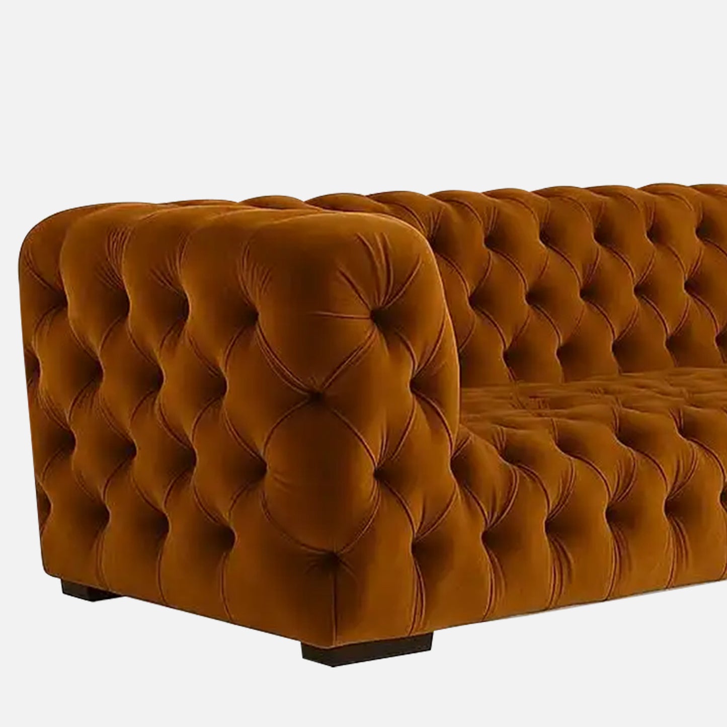 Serova Dual Tone White Brown 3 - Seater Leather Sofa
