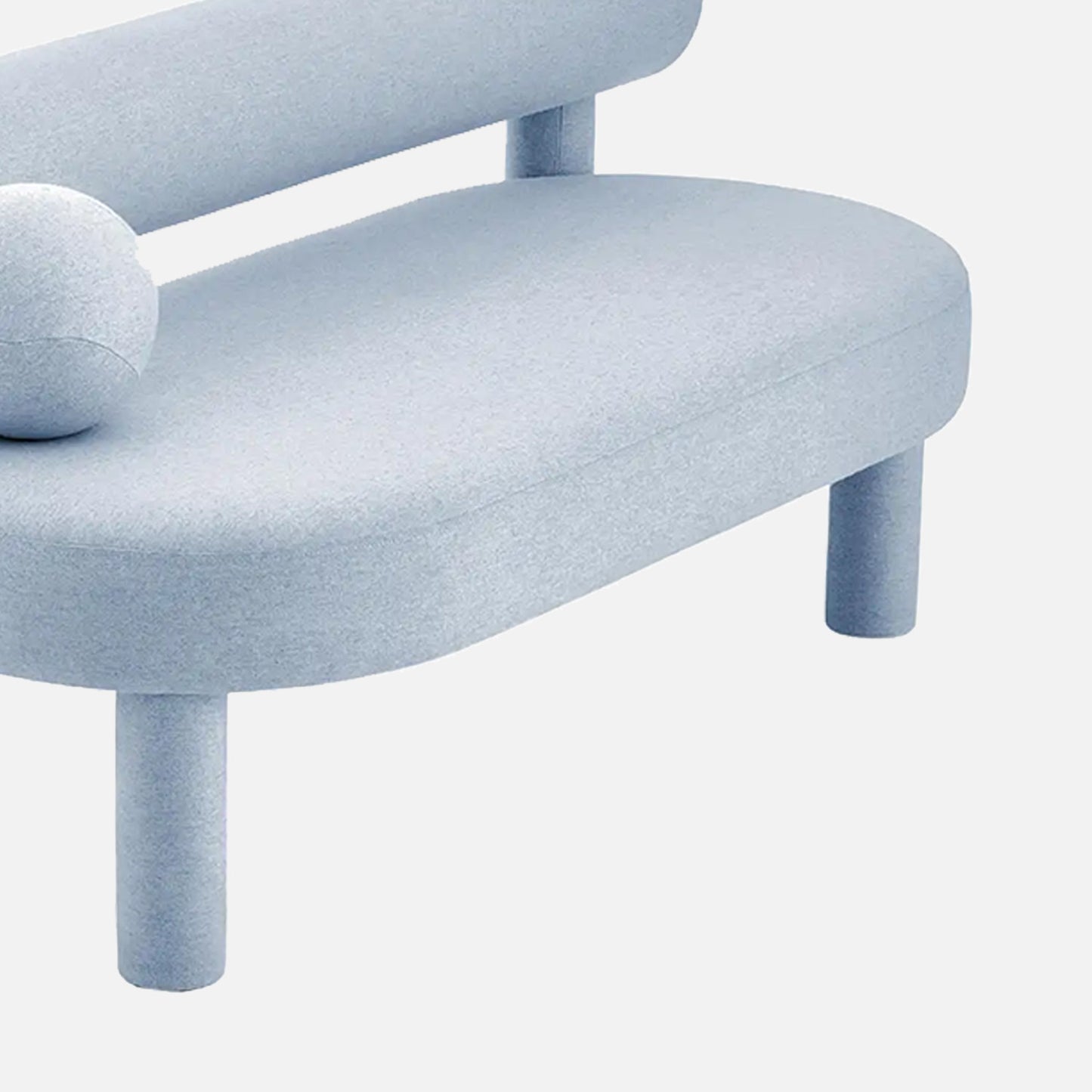 Seron Lowline Grey 3 - Seater Boucle Sofa