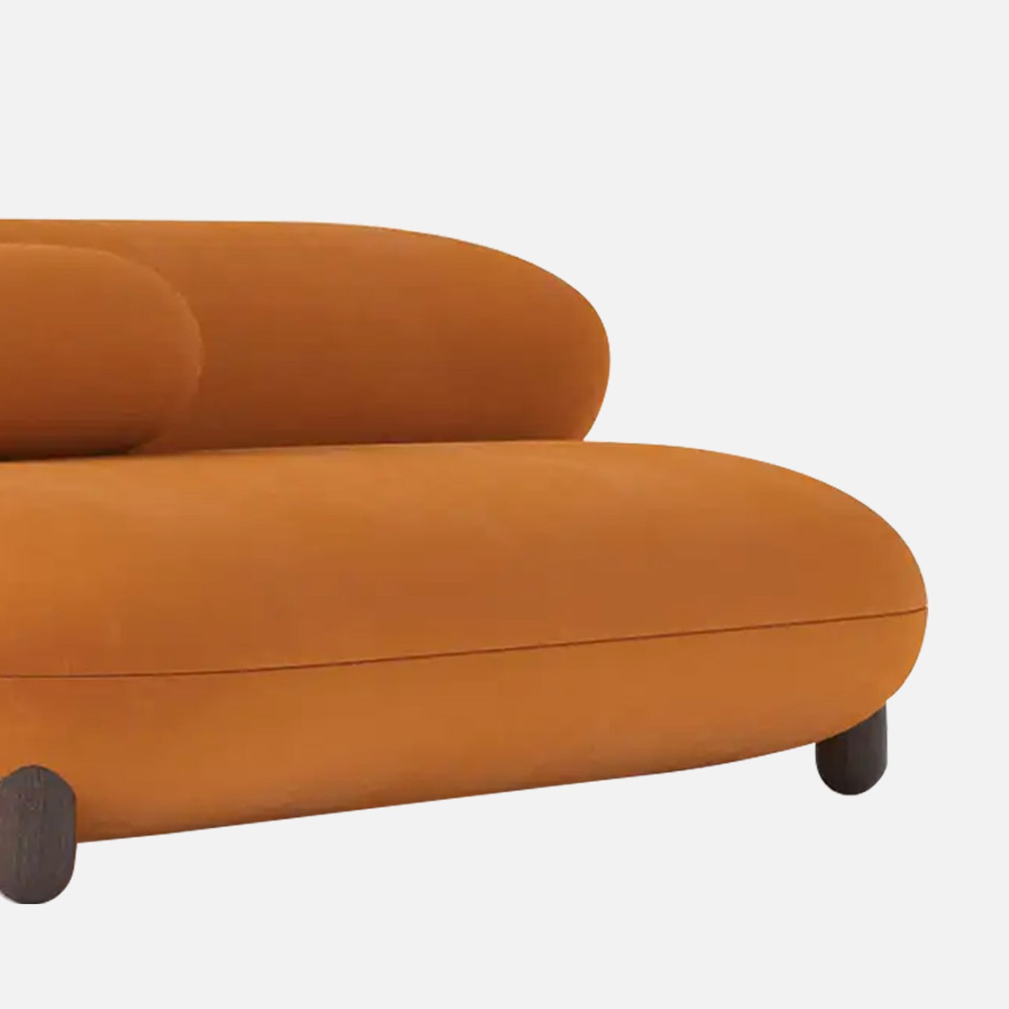 Cloura Softline Wine 3 - Seater Boucle Sofa