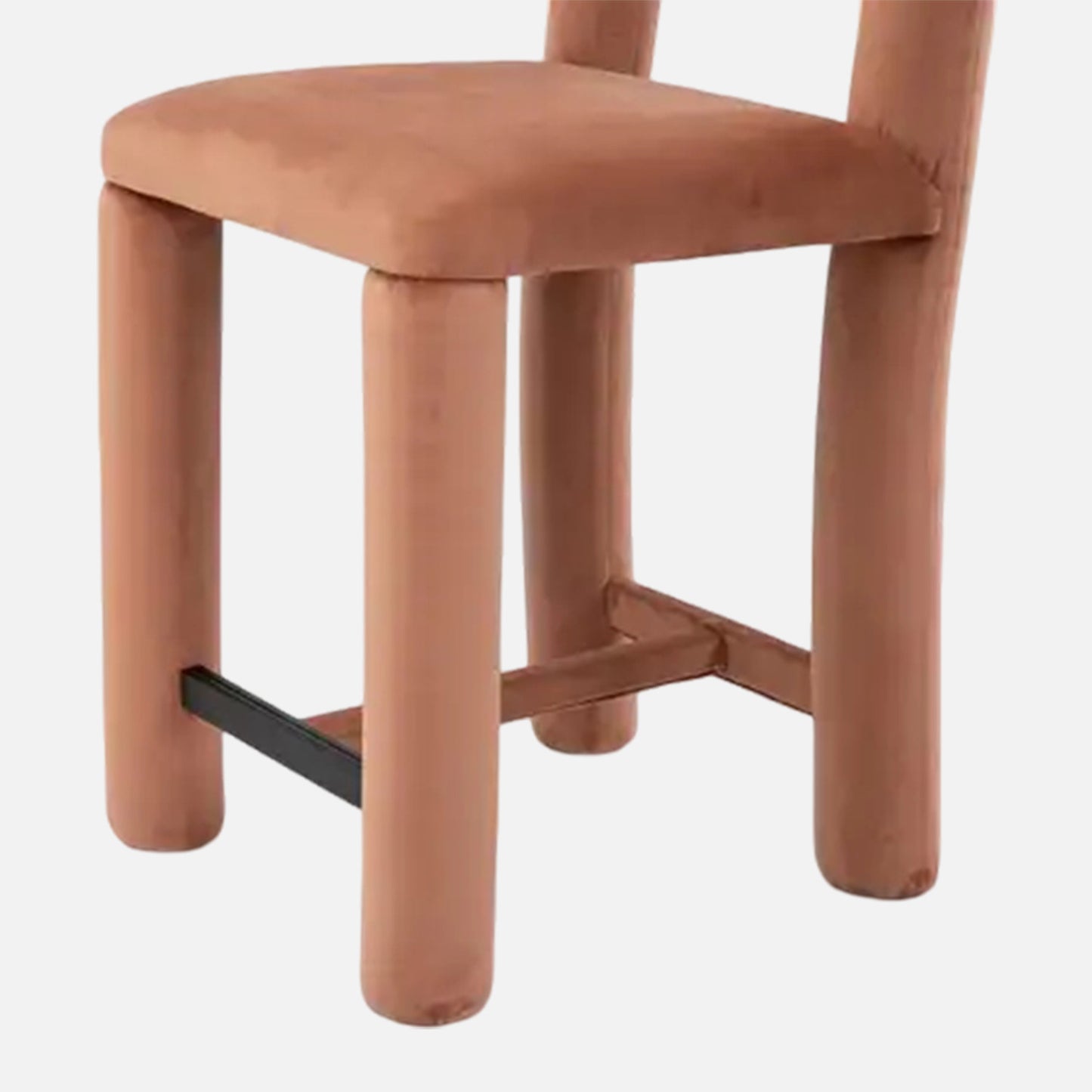 Arevex Arch Back Soft Clay Bar Velvet Stool