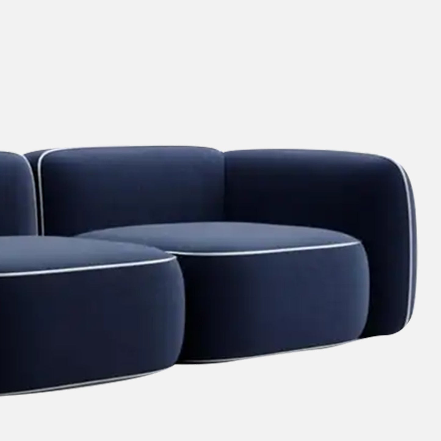 Verdex Modern Bottle Green 3 - Seater Velvet Sofa