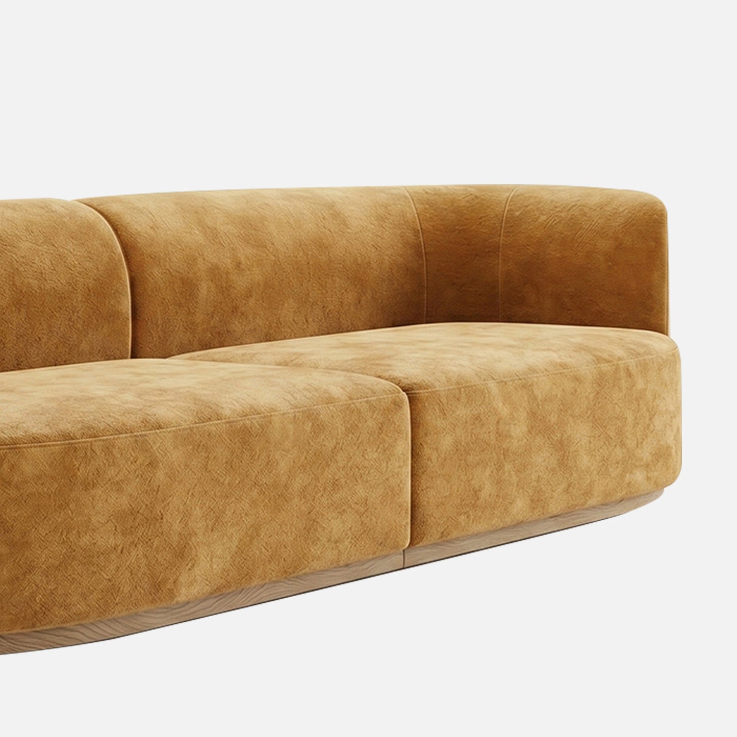 Navora Modular Navy Blue 3 - Seater Velvet Sofa