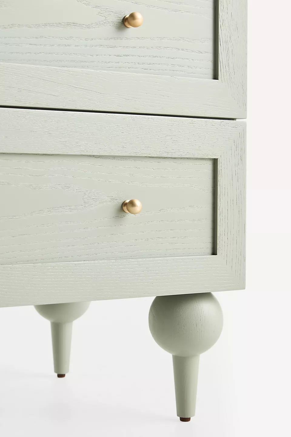 Fern Marble-Top Three-Drawer Dresser Sage