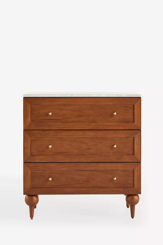 Tasha Lacquer Nine-Drawer Dresser Blue/Grey