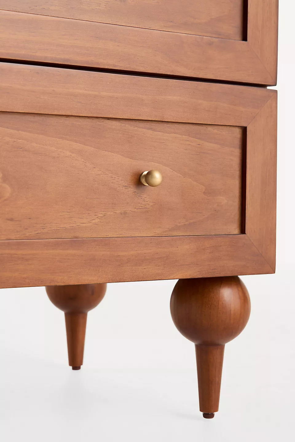 Fern Marble-Top Three-Drawer Dresser Tobacco