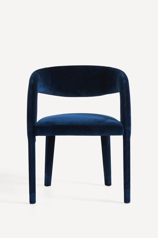 Velvet Hagen Dining Chair Estate Blue
