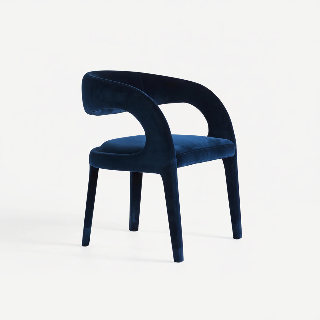Velvet Hagen Dining Chair Estate Blue