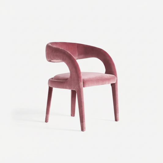 Velvet Hagen Dining Chair Dusty Pink