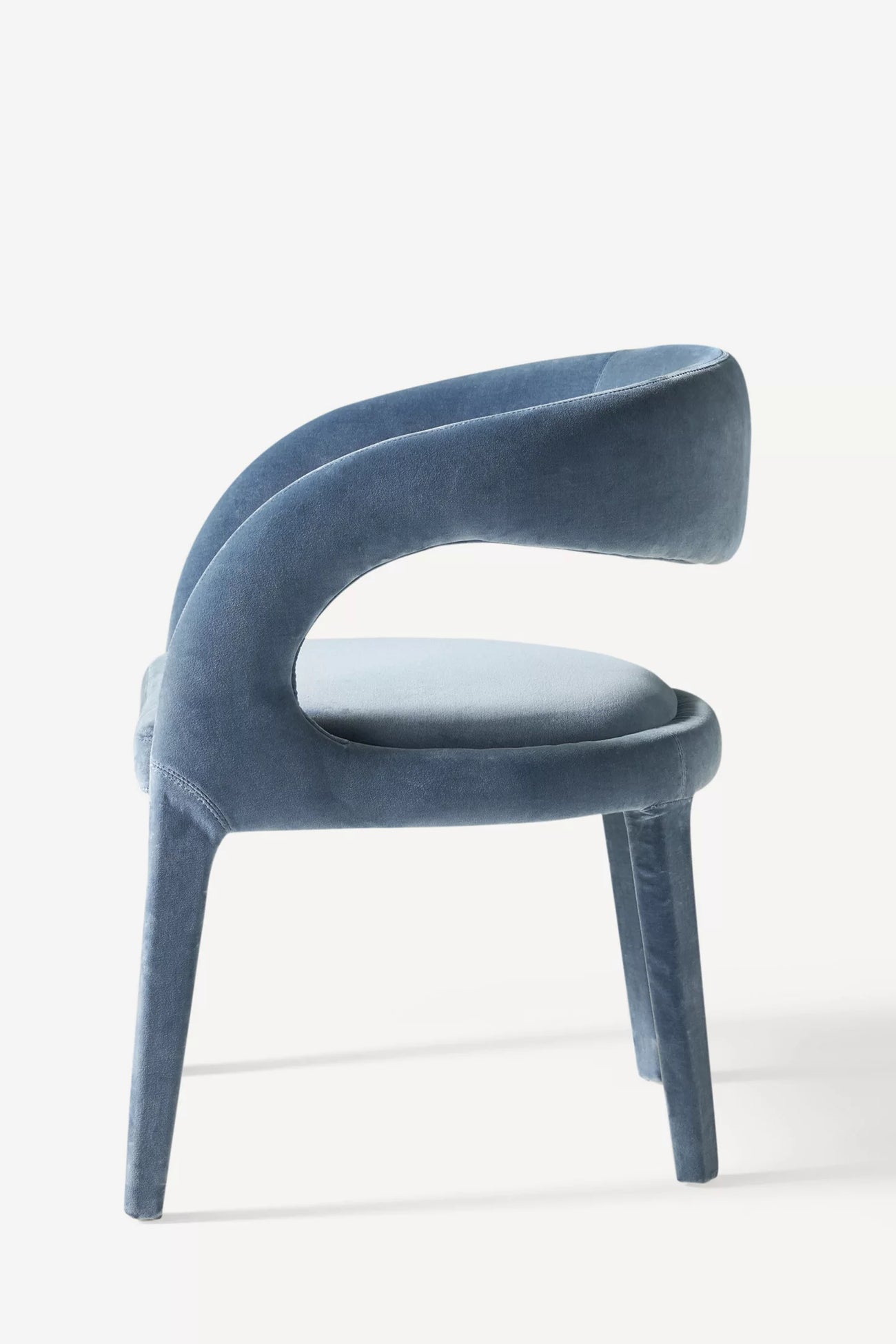 Velvet Hagen Dining Chair Steel Blue