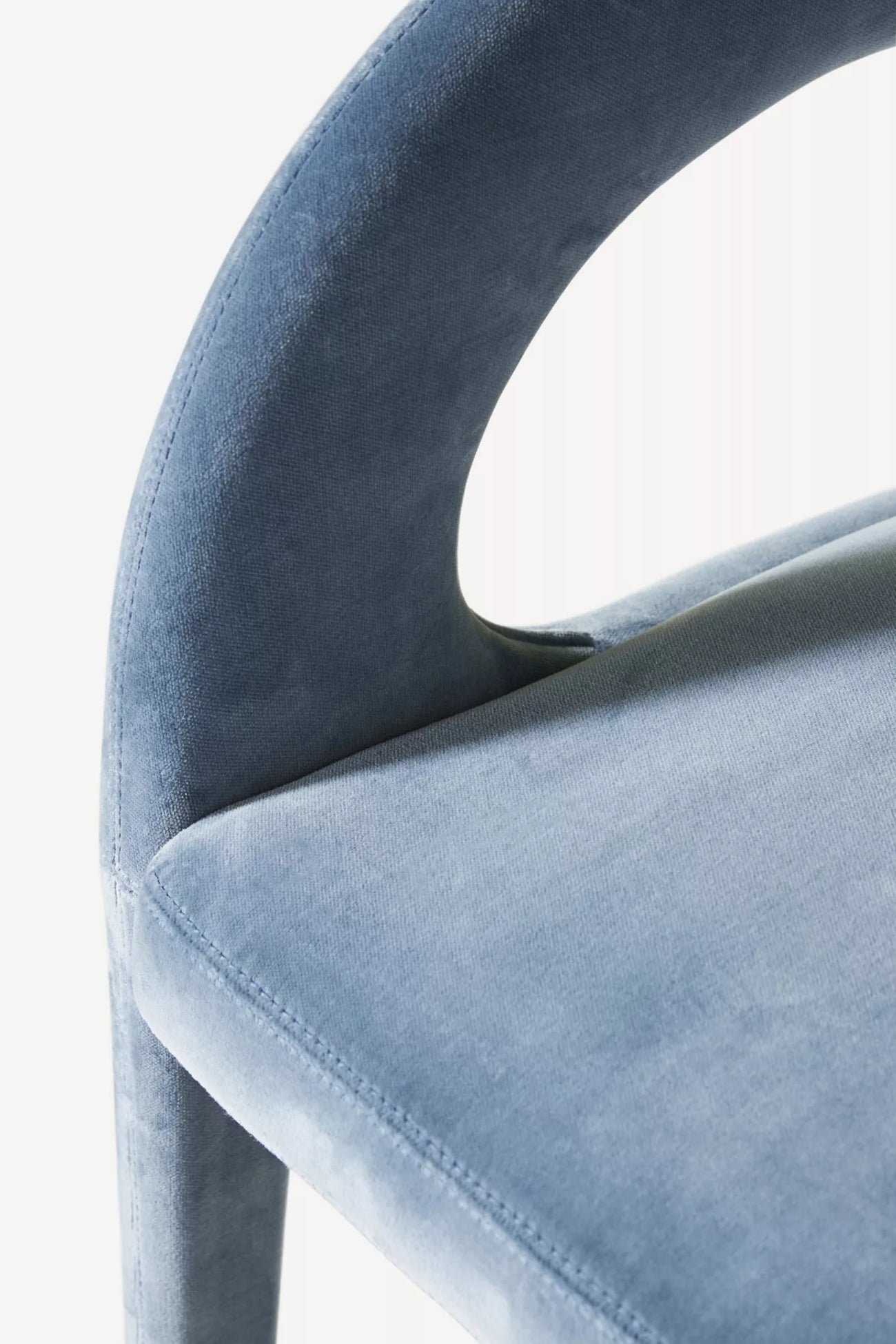 Velvet Hagen Dining Chair Steel Blue