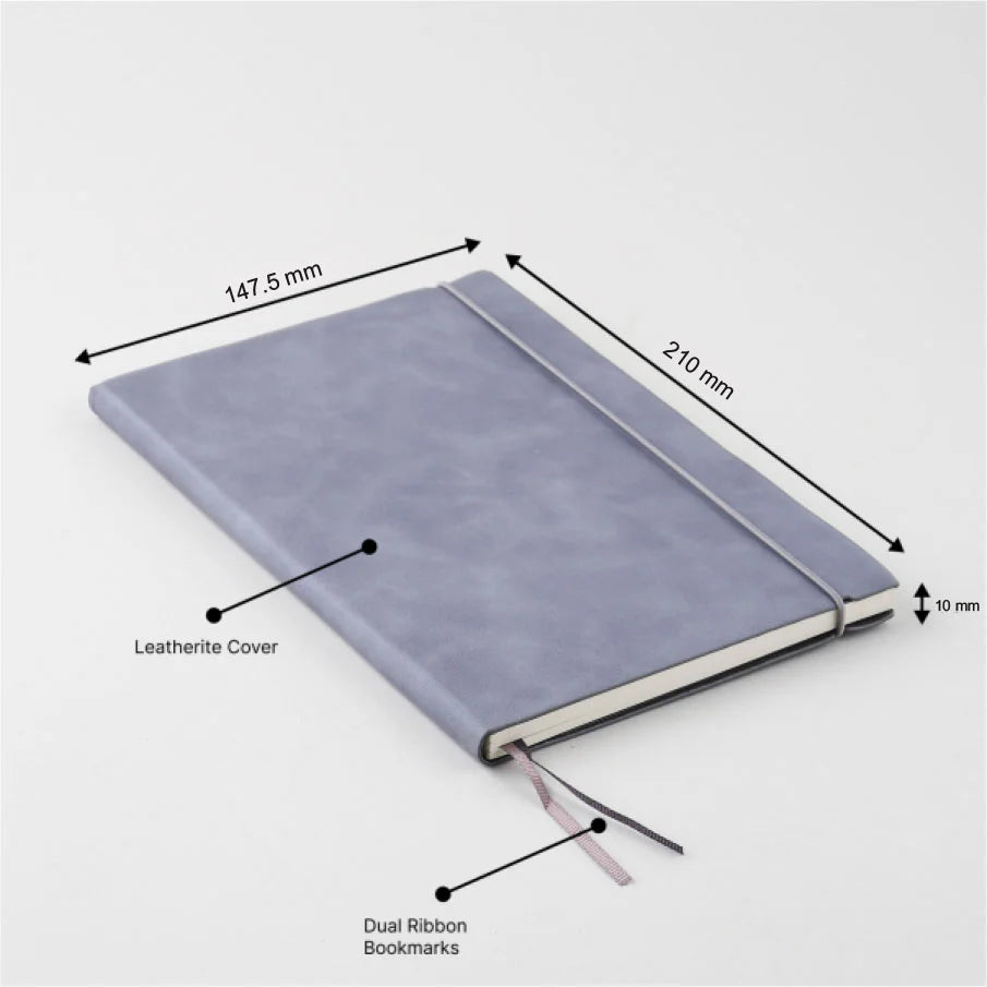 Leatherite Cover Notebook with Elastic Band Closure