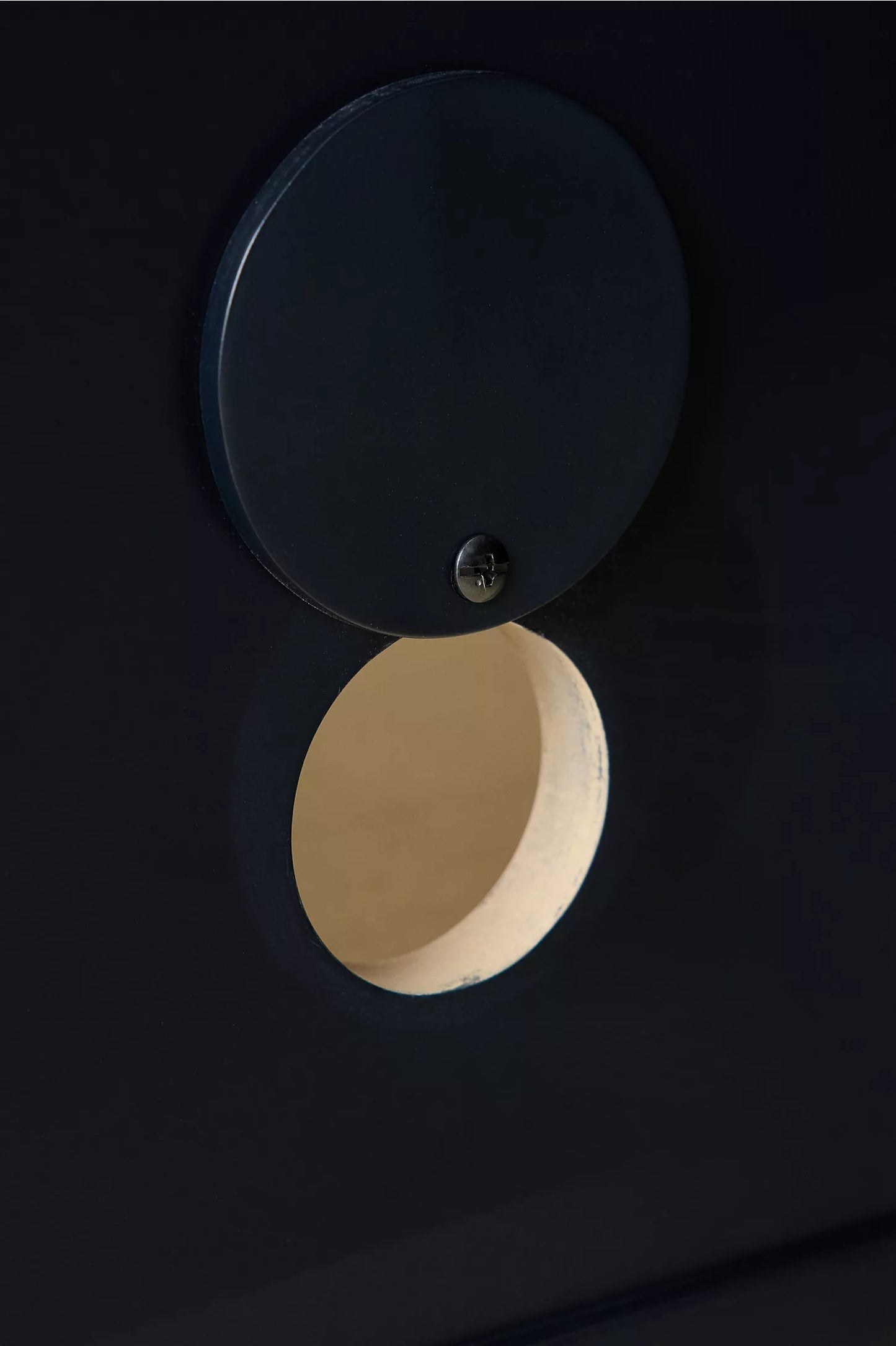 Camille Arched Glass Paned Storage Cabinet - Pitch black