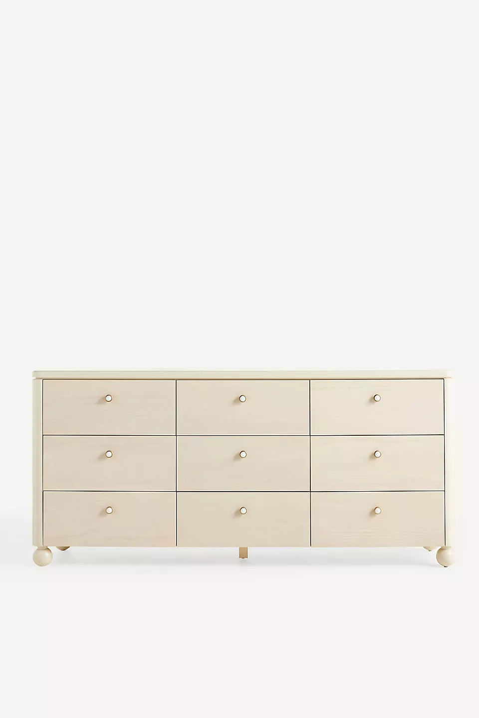 Tasha Lacquer Nine-Drawer Dresser Ash