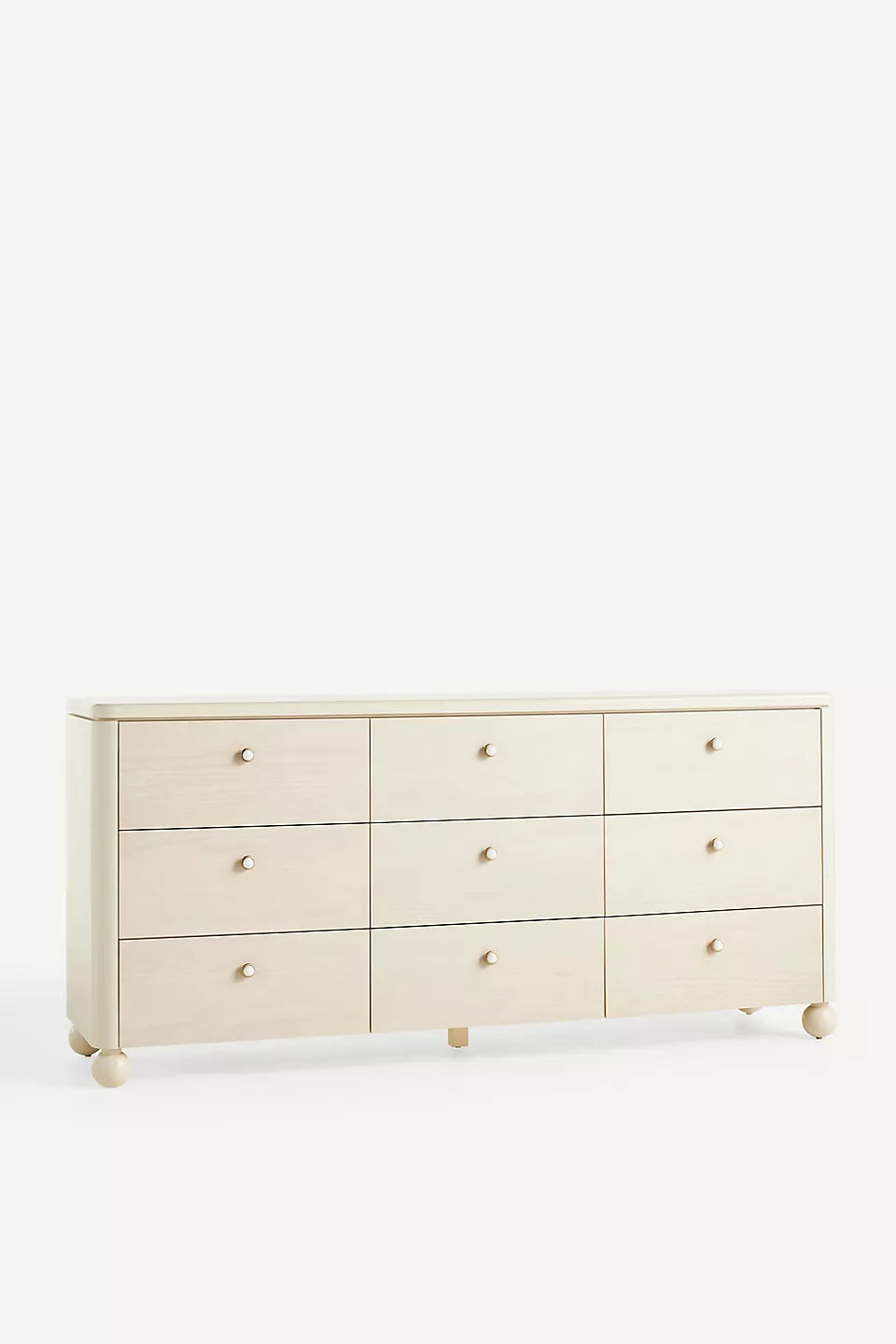 Tasha Lacquer Nine-Drawer Dresser Ash