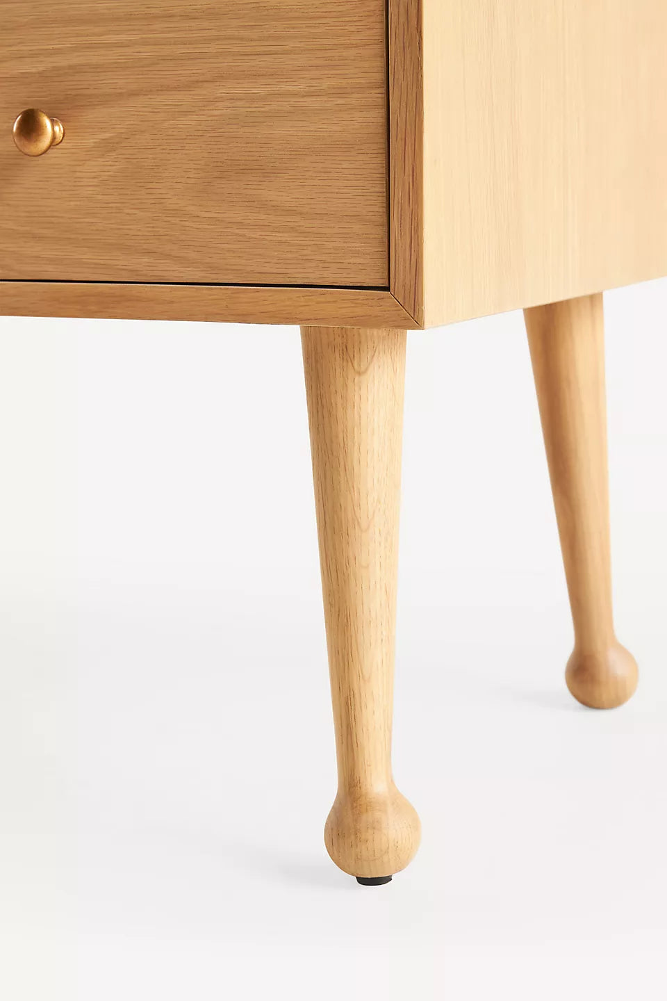 Moretti Oak Curio Cabinet Light Sand