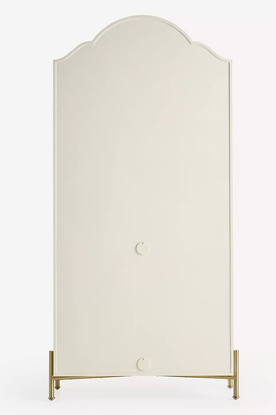 Livia 94" Glass & Wood Storage Hutch White