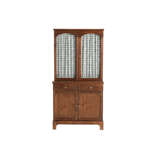 Whitney Curtain Wood Hutch Tobacco