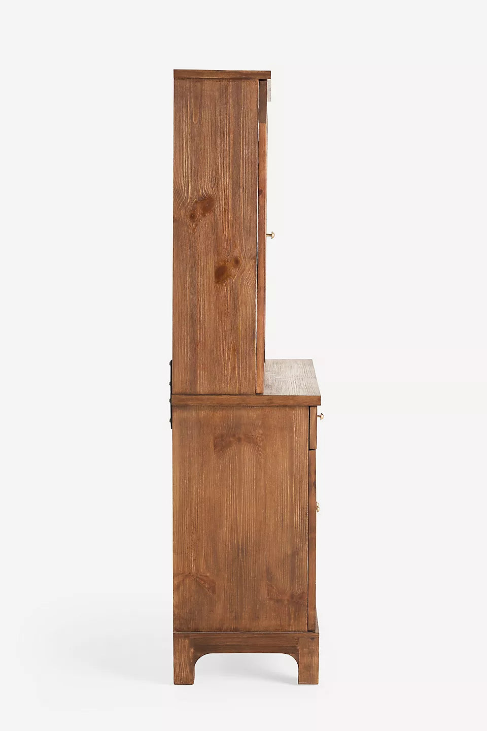 Whitney Curtain Wood Hutch Tobacco