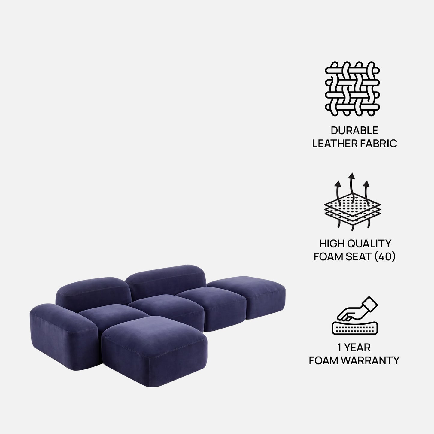 Torchester Chesterfield Bronze Brown 3 - Seater Velvet Sofa