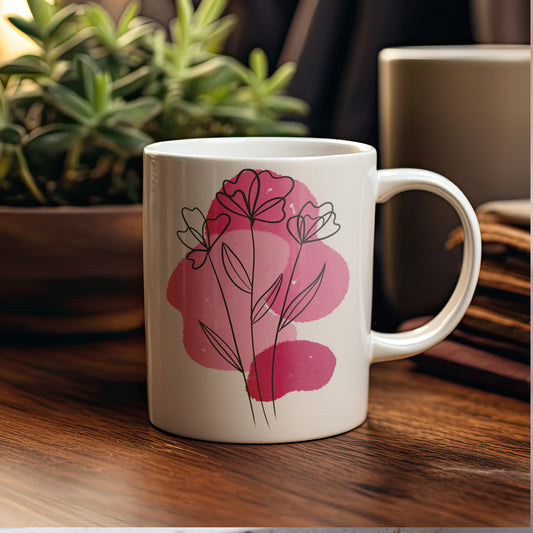 Pink Petal Bloom Coffee Mug