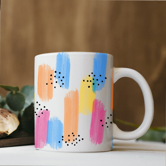 Abstract coffee mug