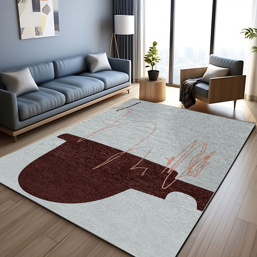Marron Peach Fusion Hand Tufted Wool Carpet