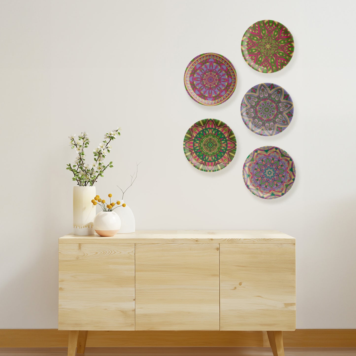 Blooming Balance Mandala Wall Plate