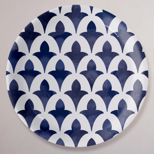 Azure Arabesque Wall Plate