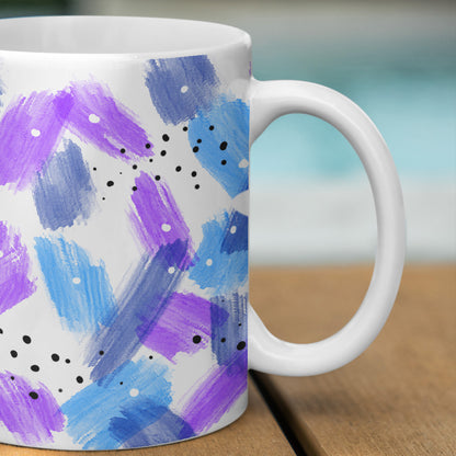 Lavender Brushstroke coffee Mug