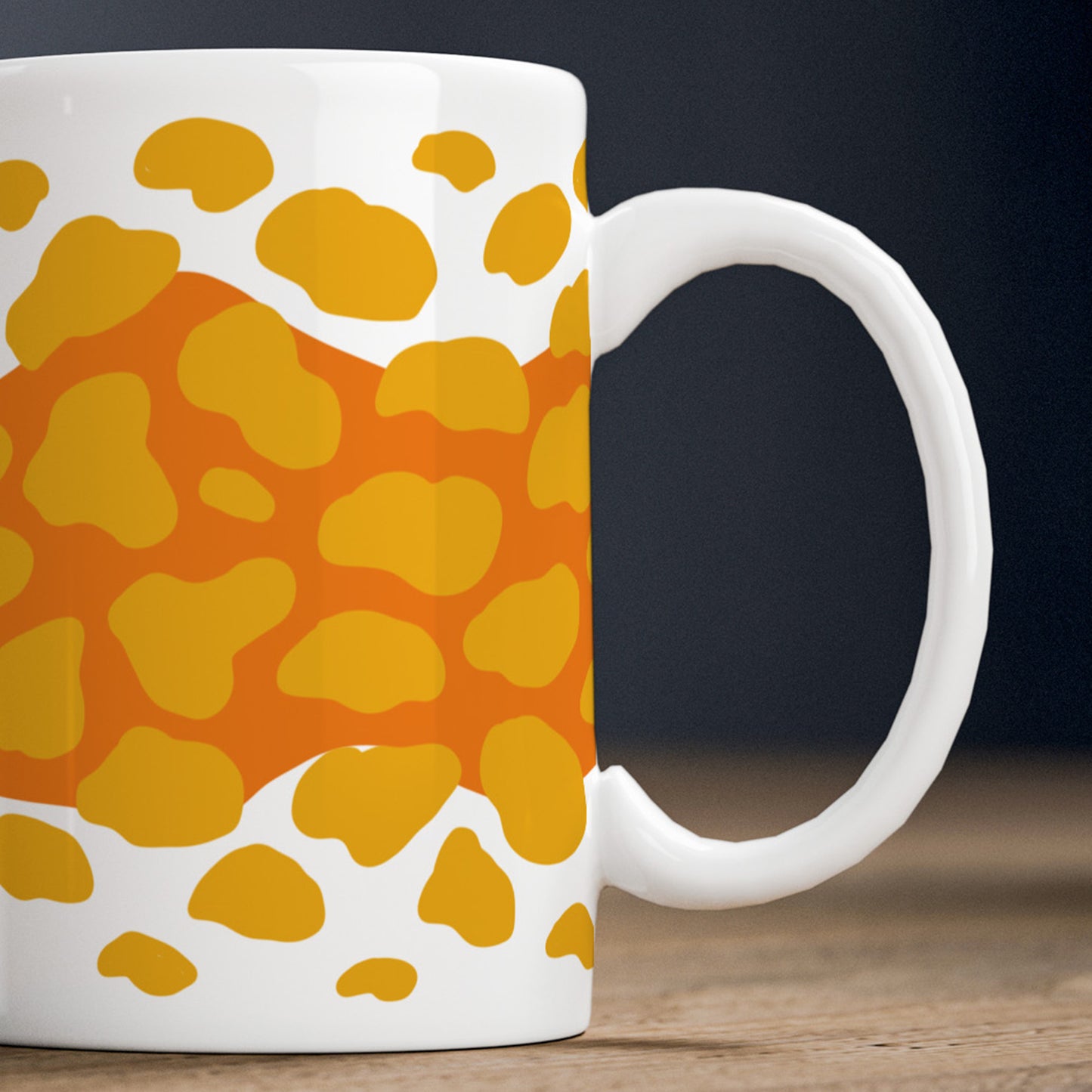 Mustard Abstract Coffee Mug