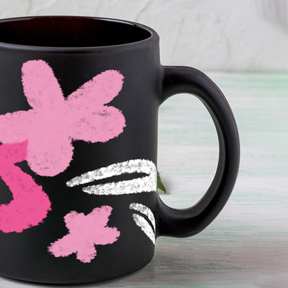 Pink Bloom Noir Coffee Mug