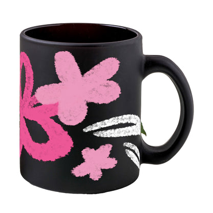 Pink Bloom Noir Coffee Mug