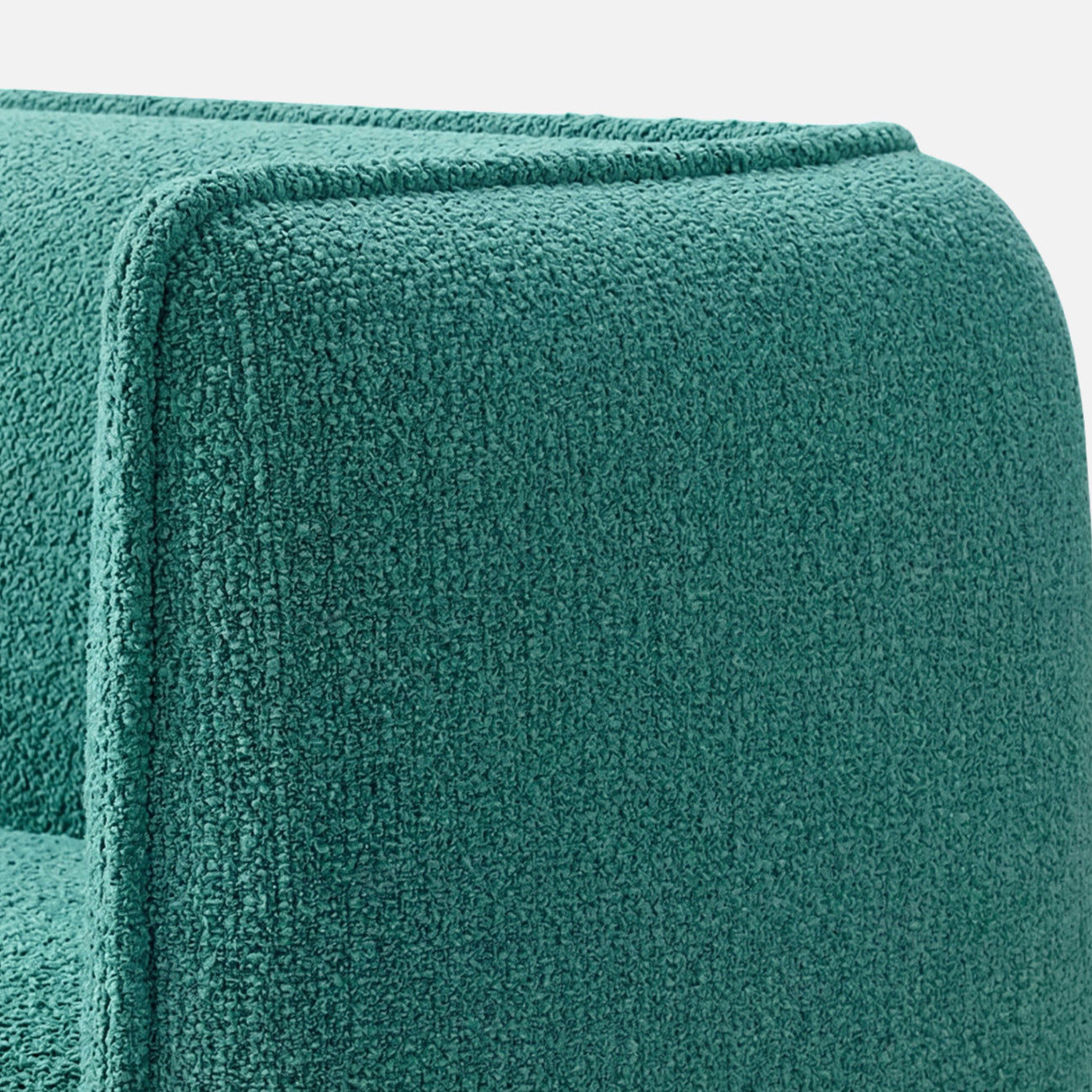 Tiny Haven Boucle Kids Twin Bed with Hydraulic Storage in Green