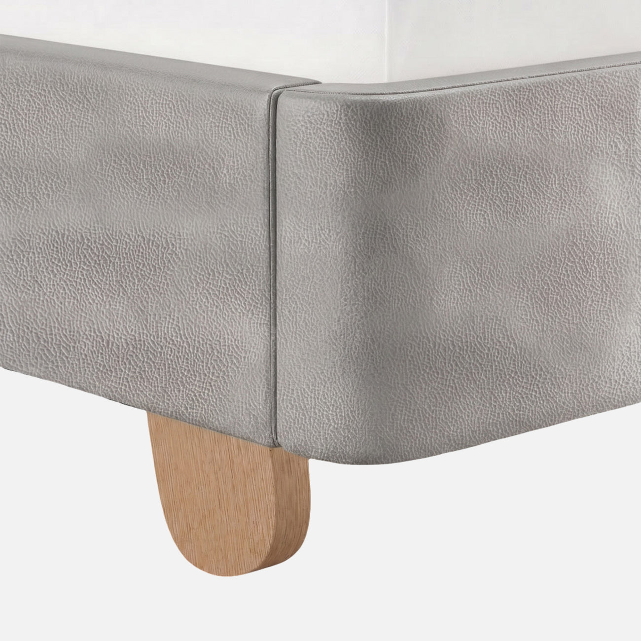 Caramel Arch Velvet Suede Kids Twin Bed with Hydraulic Storage in Ivory